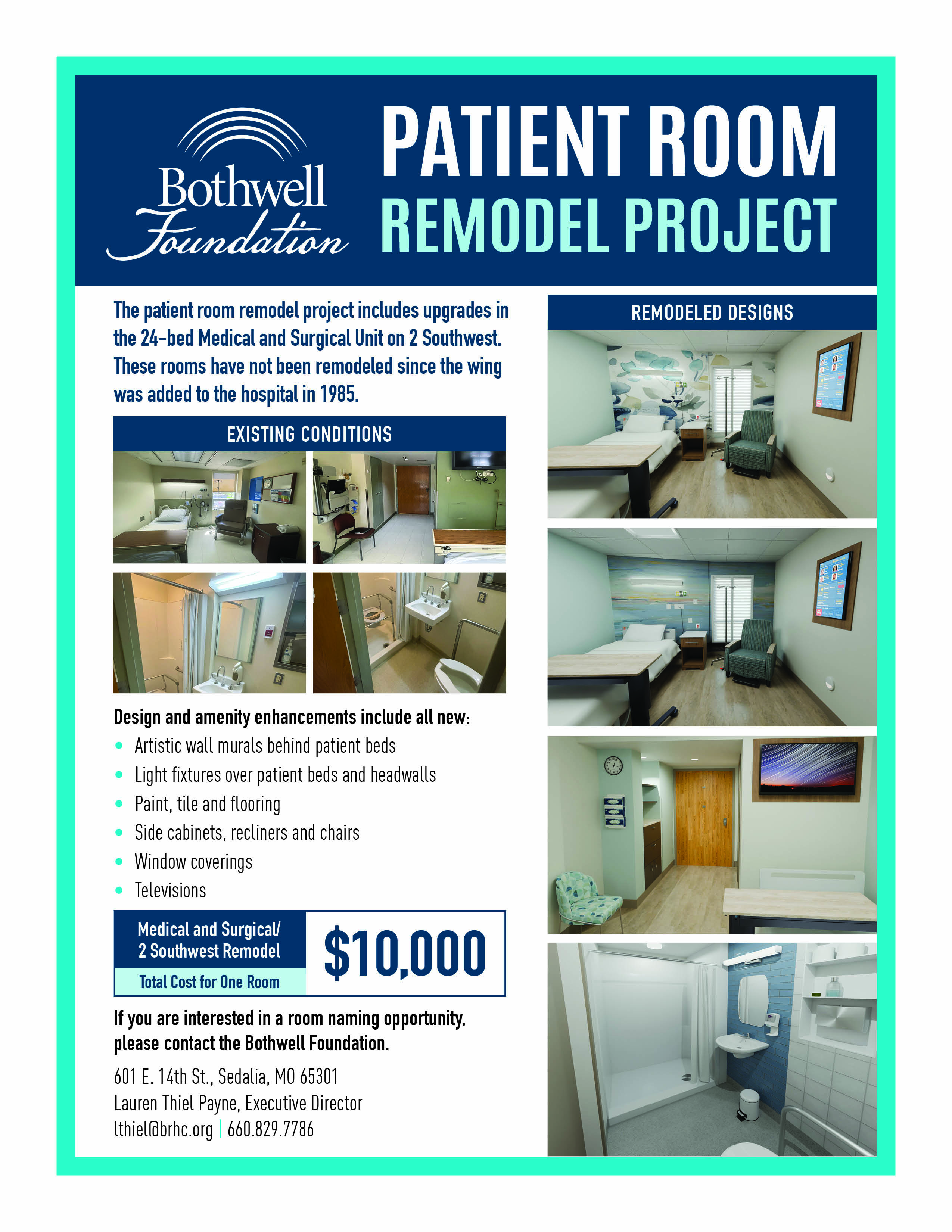 bothwell hospital room remodel